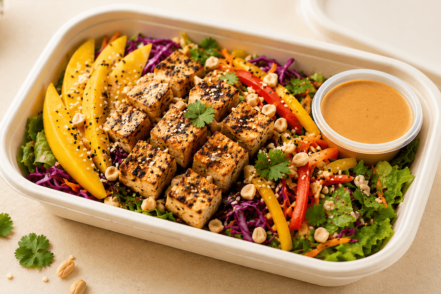 Thai Mango Tofu Salad