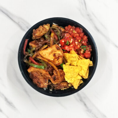 Chicken fajita bowl