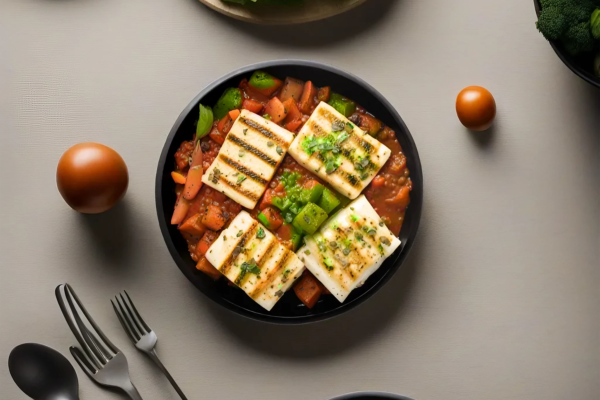 Grilled Paneer Italian Sauce food image