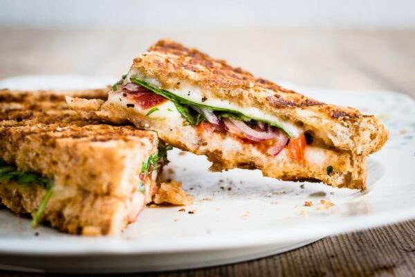 Tomato Basil Mozzarella Sandwich