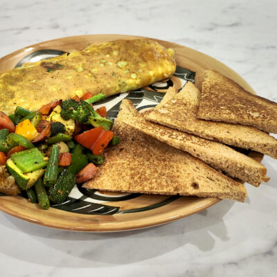 Mushroom Spinach Omelette