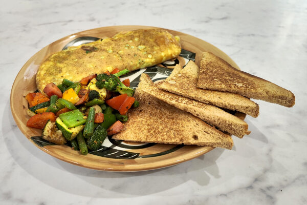 Mushroom Spinach Omelette