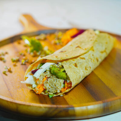 Vegan Chorizo Salad Wrap