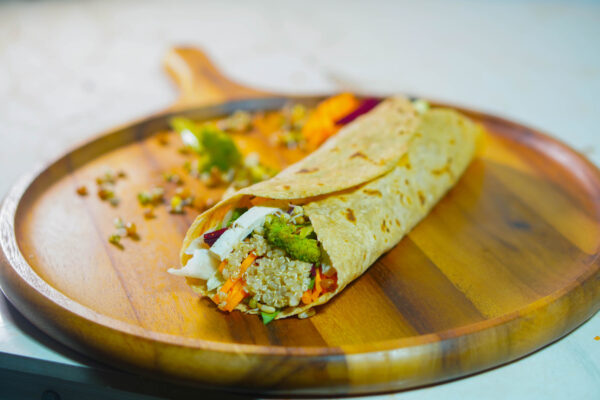 Vegan Chorizo Salad Wrap